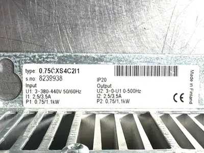 Vacon 0.75CXS4C2I1 Frequency Converter Inverter (7.3.1)
