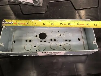 11x4" High Voltage Pre-Ganged Masonry Box