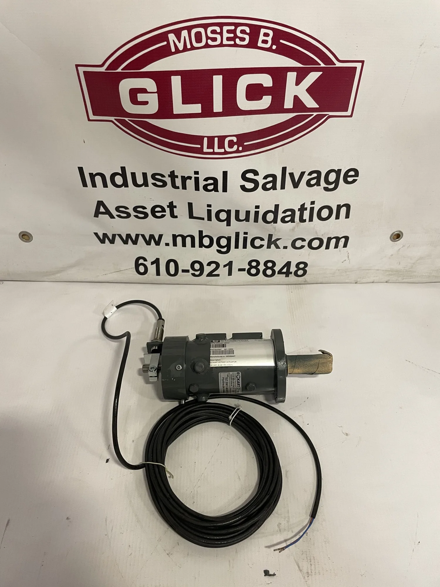 Eckart 001-10692 Hydraulic Rotary Actuator 1450psi 74nm