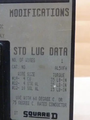 USED SQUARE D FAL36015