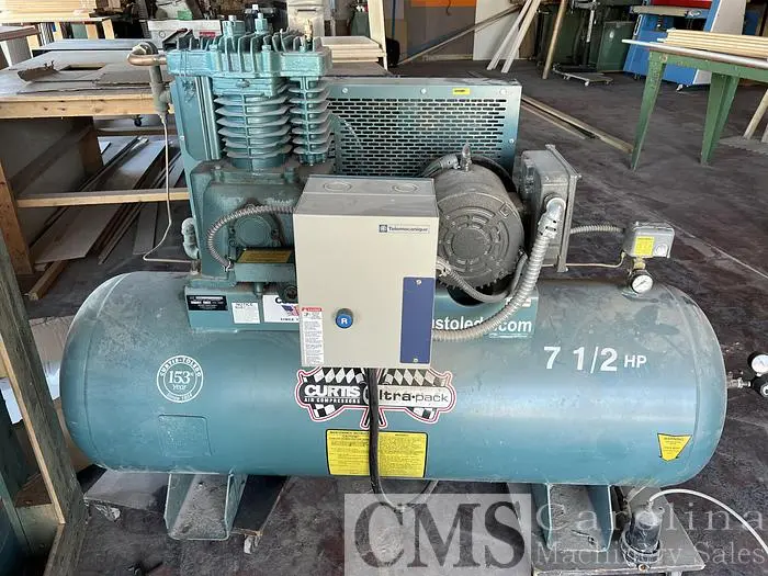 Used CUTRIS 7.5 HP SINGLE PHASE AIR COMPRESSOR Air Compressors (Misc) | CAROLINA MACHINERY SALES #420919