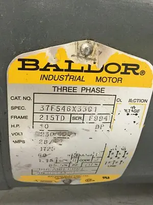 USED BALDOR 37F546X33G1