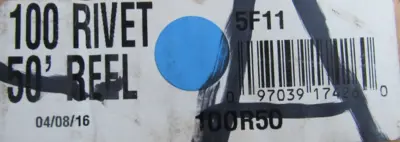 NEW TSUBAKI 100R50 ROLLER CHAIN 50'-REEL 100 RIVET 5F11