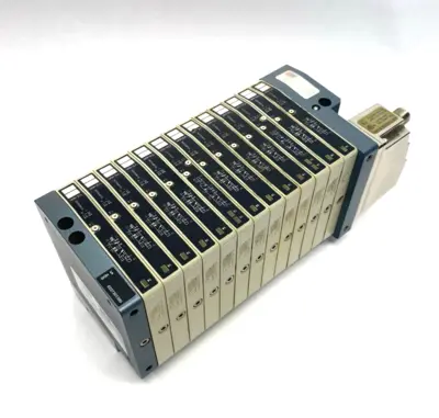 Used Metal Work Pneumatic Pneumatic Manifold HDM 2B&R 8 M V6 V4 O6 V6X3 V4 O6 + Solenoid Valves Michigan US | Maverick Industrial Sales #1393463