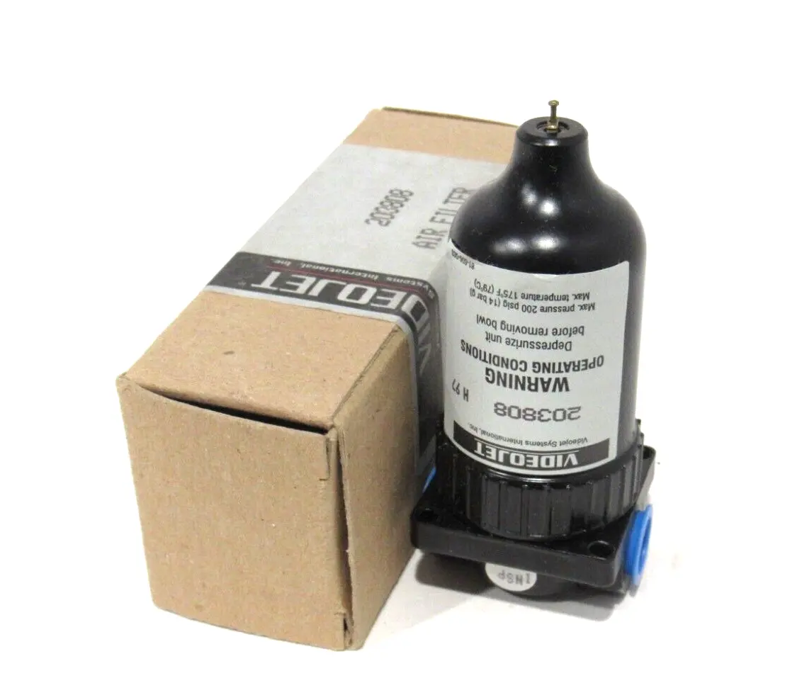 NEW VIDEOJET 203808 AIR FILTER 1/4"NPT