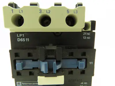 Telemecanique LP1D6511 Contactor Motor Starter 80A 600V 50Hp Coil 24VDC