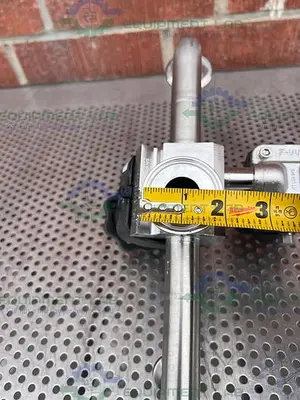USED ITT PURE FLO 1-316L-RA20MAX 5 -WAY DIAPHRAGM VALVE W/ 1", 3/4"  SANITARY FITTING