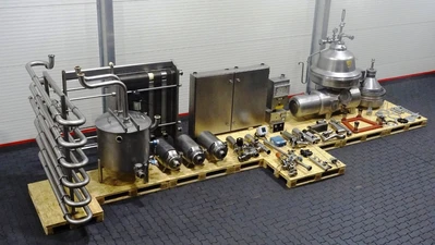 GEA Westfalia 25,000 LPH milk and cream pasteurization plant.