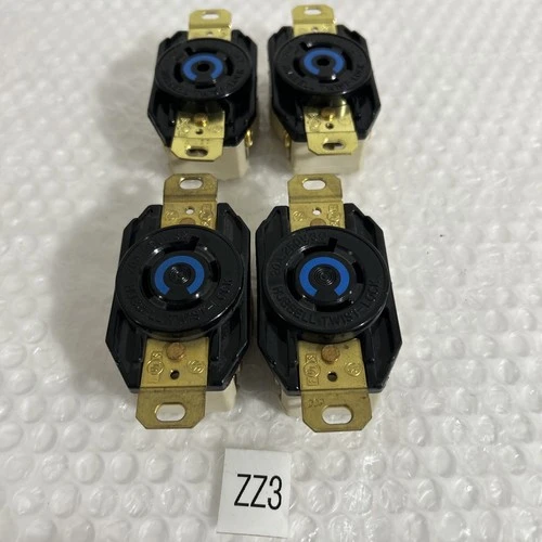 (4) Hubbell Twist Lock Receptacle (2)20A 120V,(2) 250V P/N?? Fast Shipping!
