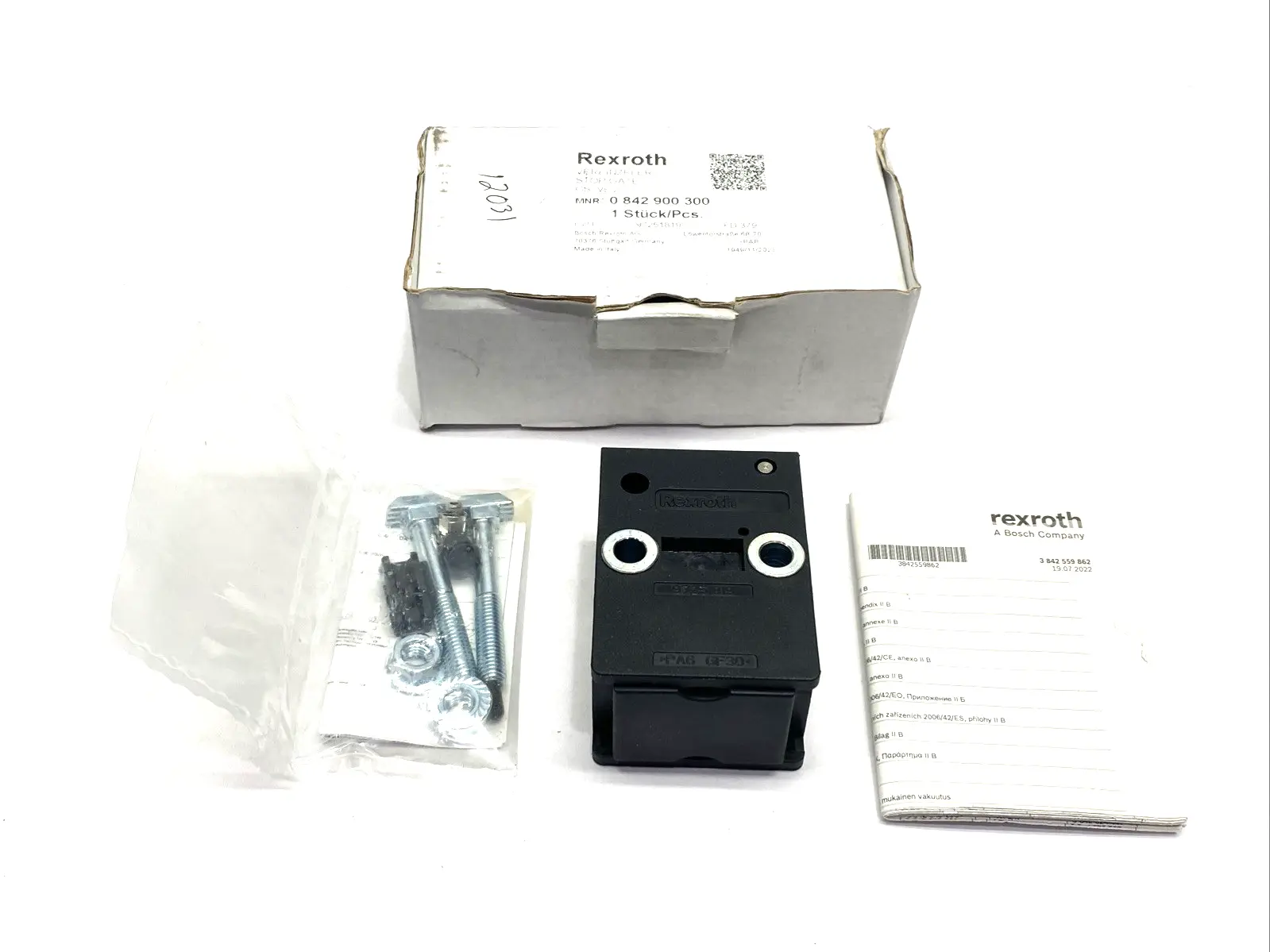 New | in-Stock Bosch Rexroth Damping Stop Gate Module VE 2, Pneumatic Conveyor Parts Michigan US | Maverick Industrial Sales #1423237