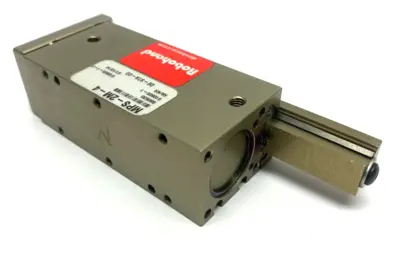 USED DESTACO ROBOHAND MINIATURE DUAL-V ROLLER BEARING SLIDE