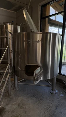 10 bbl Craftwerk steam jacketed brewhouse brew system with 20 bbl HLT