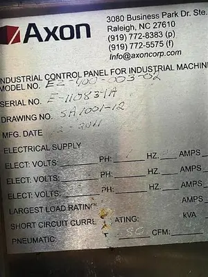 AXON Sleev Labeler- Mdl EZ 400