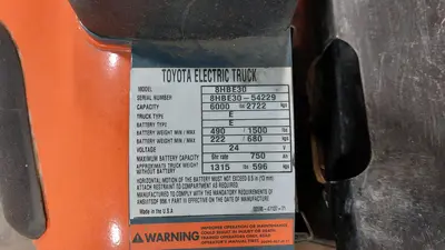 2022 TOYOTA 8HBE30 MATERIAL HANDLING | Platinum Group (13)