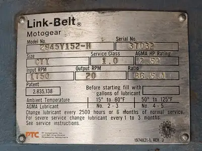 USED LINK-BELT 2945Y152-H