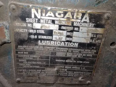 Used NIAGARA 710 Power Squaring Shears (Inch) Ohio US | HGR 24 #870769