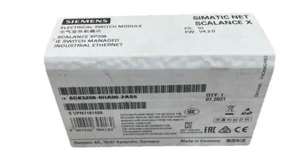 NEW SIEMENS 6GK5208-0HA00-2AS6 ELECTRICAL SWITCH MODULE 6GK52080HA002AS6