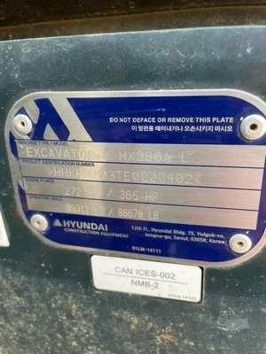 Used 2023 HYUNDAI HX380AL Crawler Excavators North Carolina US | National Equipment Dealers #1422405