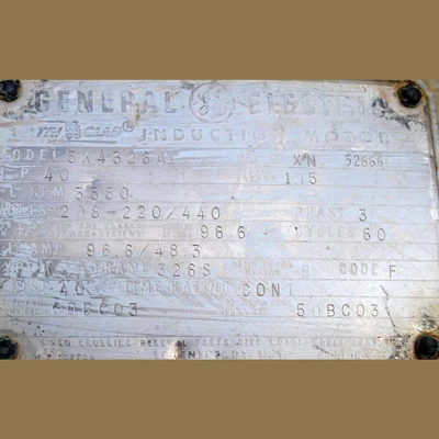 Spencer High Pressure Blower With 40 HP Motor.