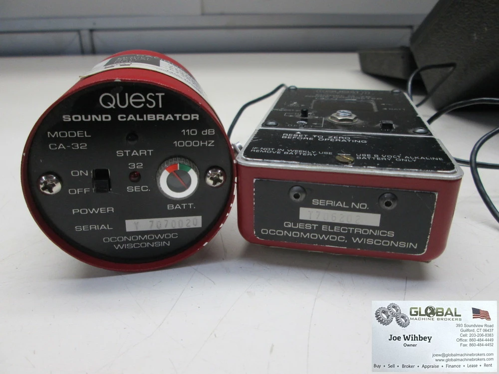 Quest Electronics M-7B Noise Dosimeter W/Quest CA-32 Sound Calibrator