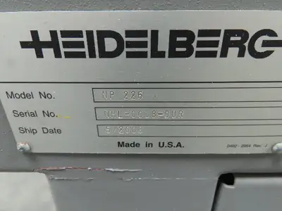 Used HEIDELBERG _UNKNOWN_ Miscellaneous MRO Indiana US | Arrow Industrial #635656