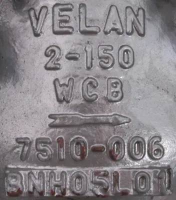 NEW VELAN F08-0114C-02TY CHECK VALVE 2" 7520-003 02TY/WCB F080114C02TY