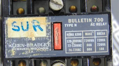 Allen Bradley 700-N200A1 Type N Industrial Control Relay Series C Used