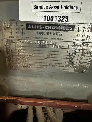 USED ALLIS CHALMERS INDUCTION MOTOR