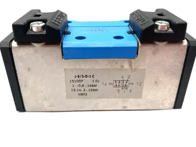 USED FESTO PNEUMATIC VALVE 5/2, BISTABLE, SIZE 1 SUB-BASE, 151007