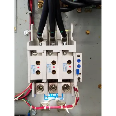 Used electrical panel with cuttler-hammer main breaker and bypass contactors