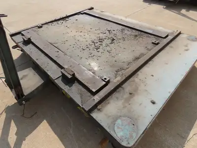 Industrial Press Die Changing Cart 72"x 98" Heavy Duty Steel Die Cart 8" Jacks