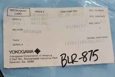 NEW Yokogawa K9296DB