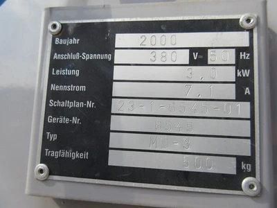 USED 2000 DIETERLE MUCKI MD-3