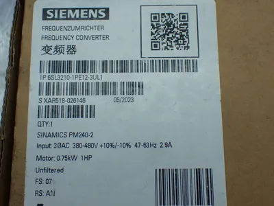 NEW SIEMENS 6SL32101PE123UL1