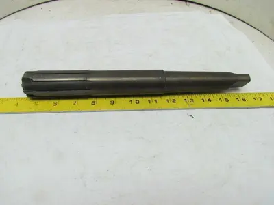 Brubaker 1-7/16" 1.4375 #4MT Morse Taper Shank Reamer 10pt Straight Flute USA