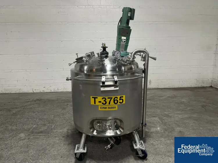 Used Precision 500 Liter Precision Stainless Reactor, 316 S/S, 45/100# Reactors Ohio US | Federal Equipment Company #127320