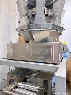 Used Weighpack Vertek Jr. VFFS Machine with Combiscale – Pillow Pouch, Gas Flush, 30 CPM