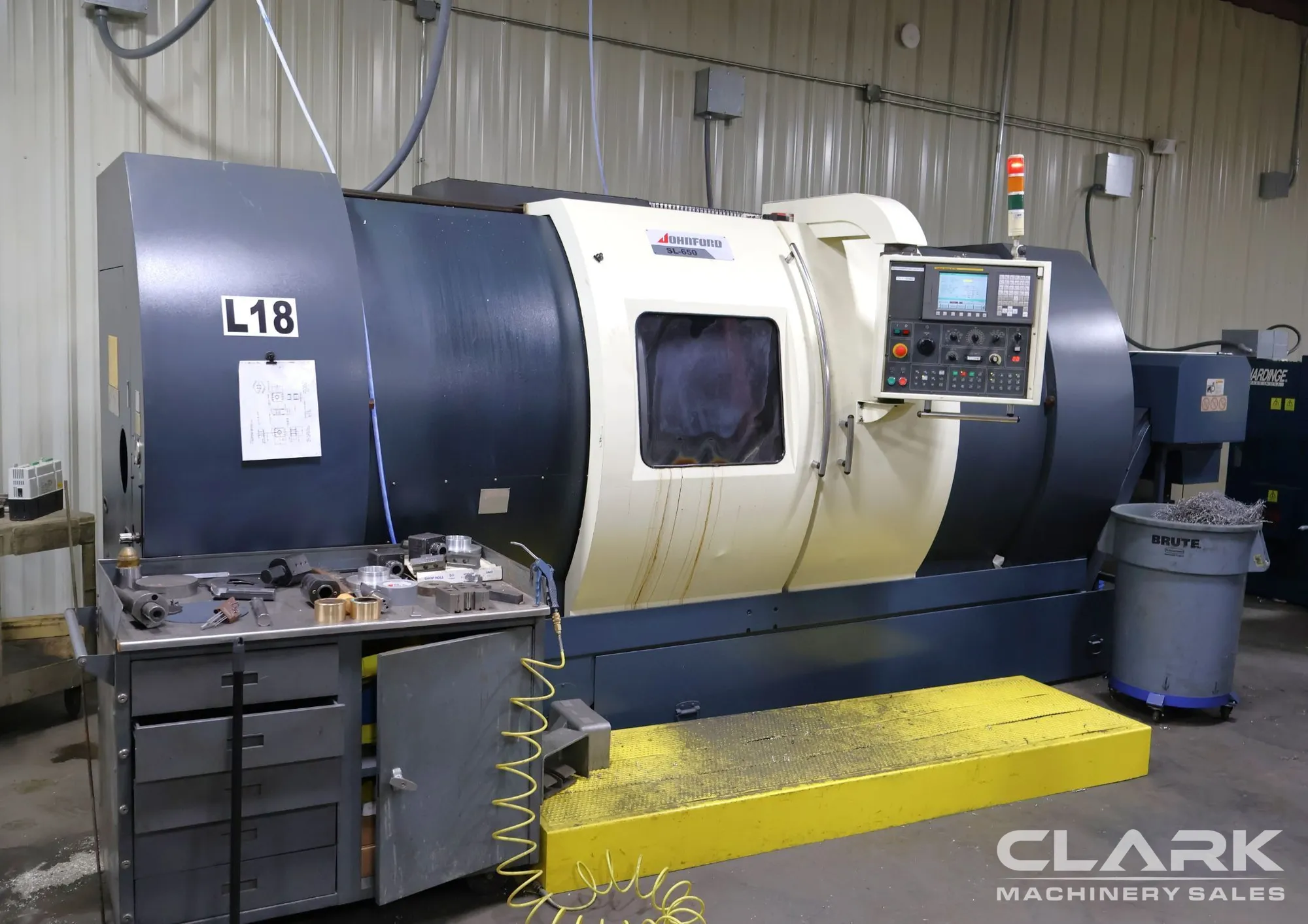 2005 JOHNFORD SL-650-CS - LIVE MILLING, BARFEED