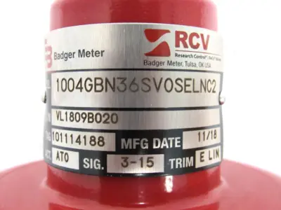 NEW BADGER METER 1004GBN36SV0SELNC2 CONTROL VALVE 1"