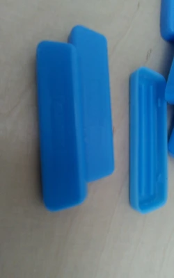 lot of 10  New Amp blue protective caps   2 3/4"x 1/2"x 1/8"