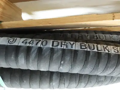 Jason 4470 Dry Bulk Material Suction Hose 3" ID x 48' Gum Rubber 75 PSI