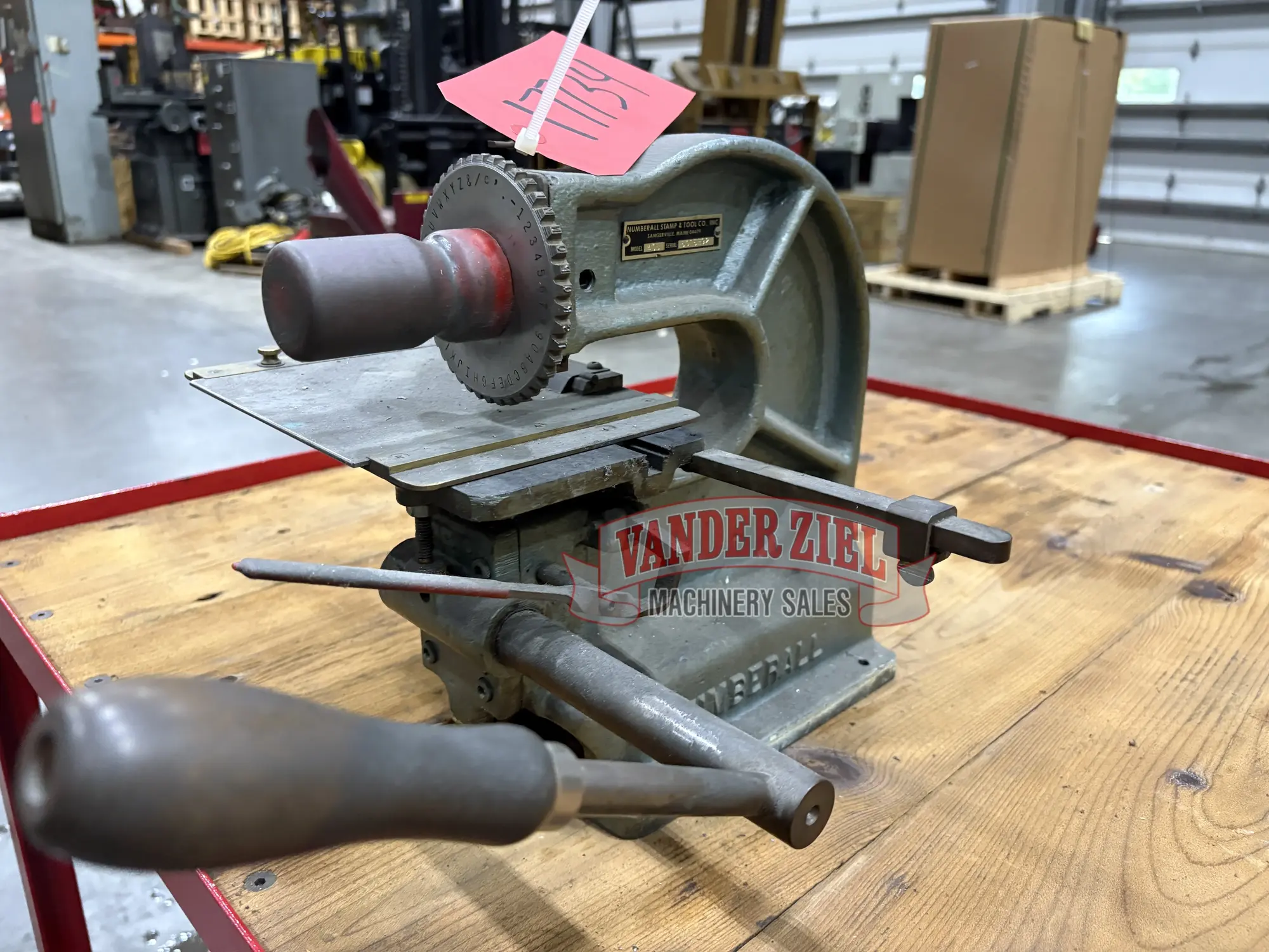 Used NUMBERALL 40B NUMBER STAMPING MACHINE Arbor Presses Michigan US | Vander Ziel Machinery Sales #483279