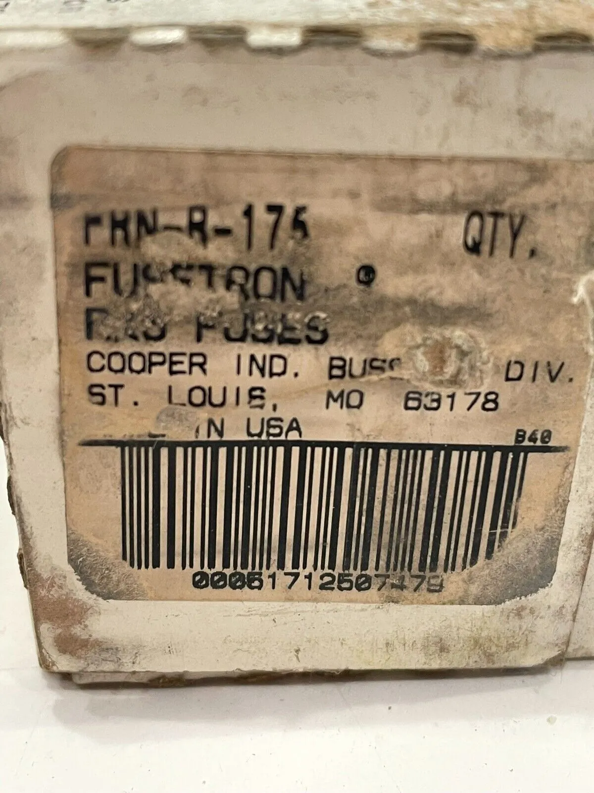 NEW SEALED BUSSMANN COOPER FRN-R-175 FUSE FRNR175