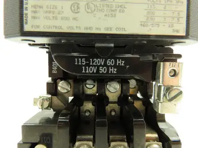 General Electric 308C204DGA Contactor Motor Starter 120V Coil 10Hp 3PH 600V