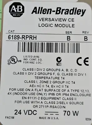 USED Allen-Bradley VERSAVIEW CE