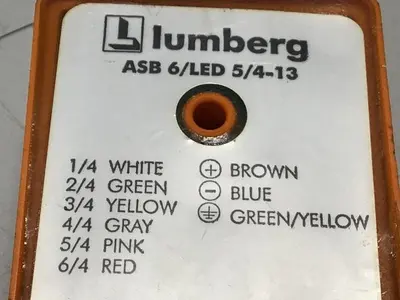 Used LUMBERG ASB 6/LED 5/4-13 Misc Electrical & Power Parts Michigan US | Ideal Machinery #1277112