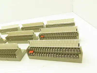 Toyogiken PCN7-4F40 Interface Terminal Block 40-Pin 24V 0.5A DIN Rail Lot of 9