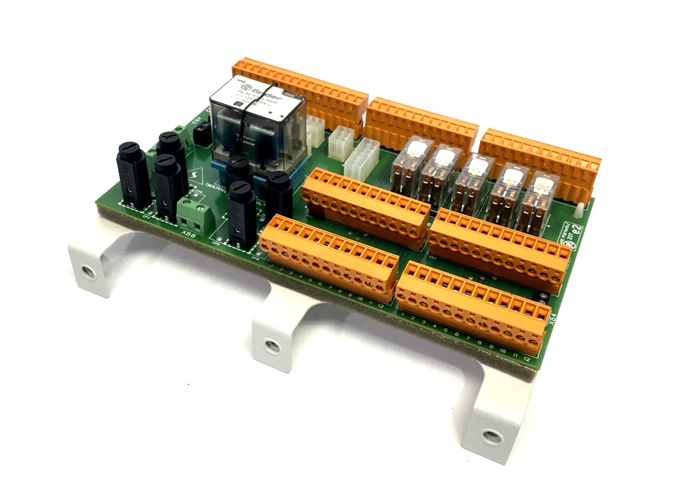 U704 | Cinpres Gas Injection  Relay & Connector Board PCB, Issue 1.1, Omron Relays - Used