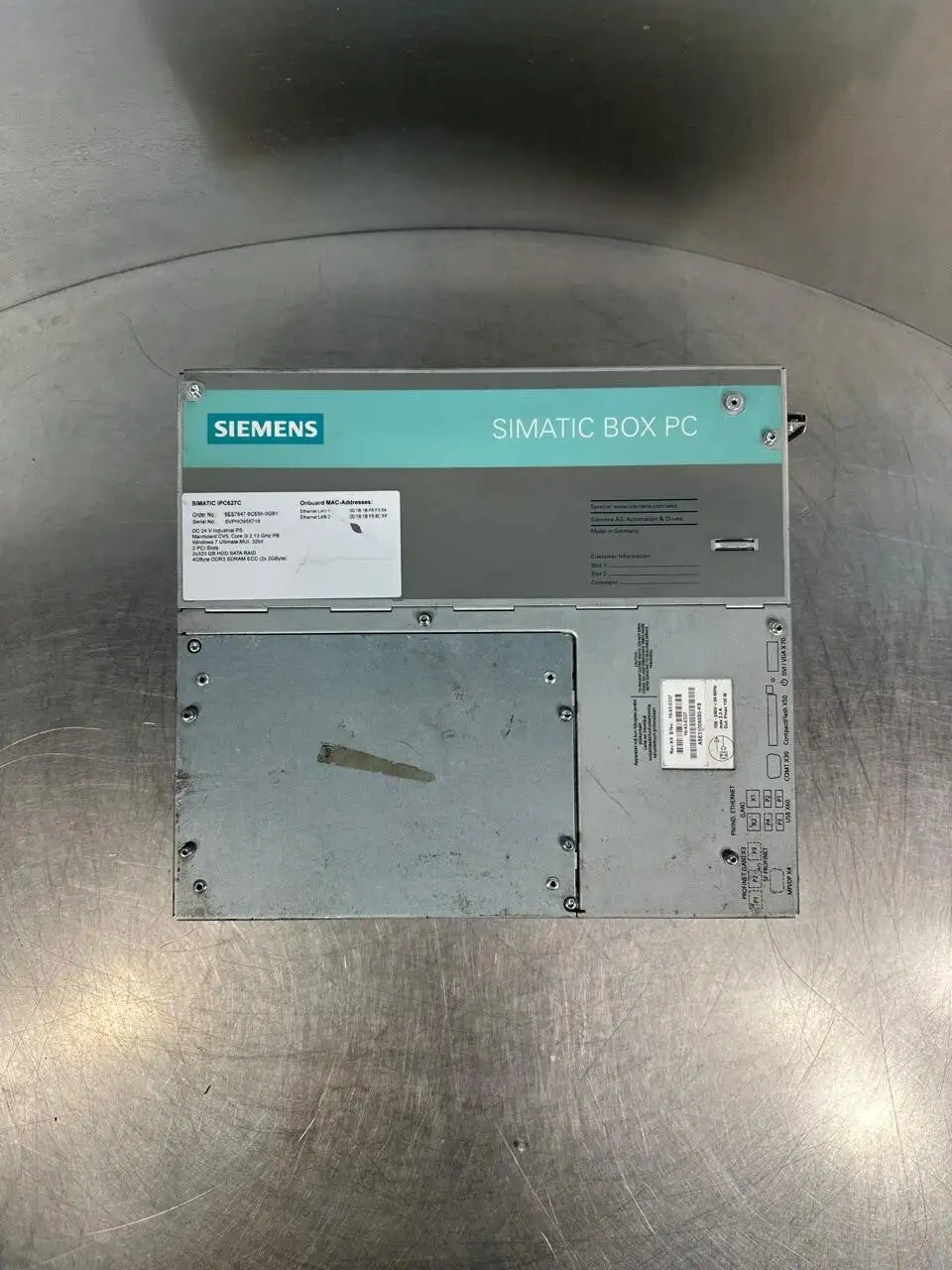 Siemens 6ES7647-6CE60-0GA1 Simatic IPC627C (8.4.5)