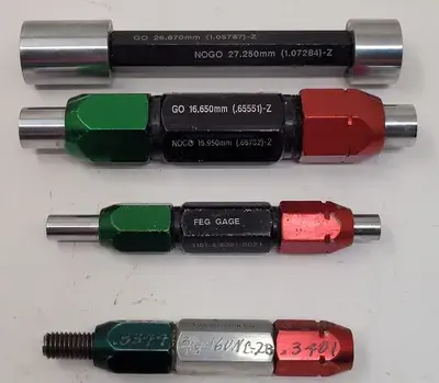 USED FEG GAGE GO/NO GO PLUG GAUGE